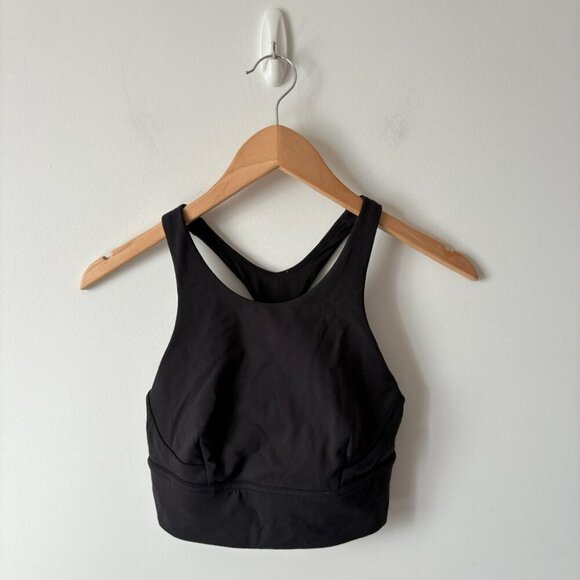 Lululemon Wunder Train Long-Line Bra *Medium Support, C/D Cups Black Size 6 - Picture 4 of 6